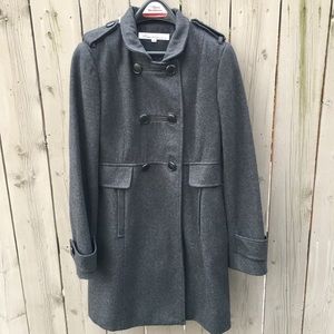 Kenneth Cole ladies Gray wool double breasted coat
